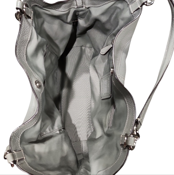 Grey Coach Lexy Pebble Leather Shoulder Bag - Style F28992 - Picture 6 of 15